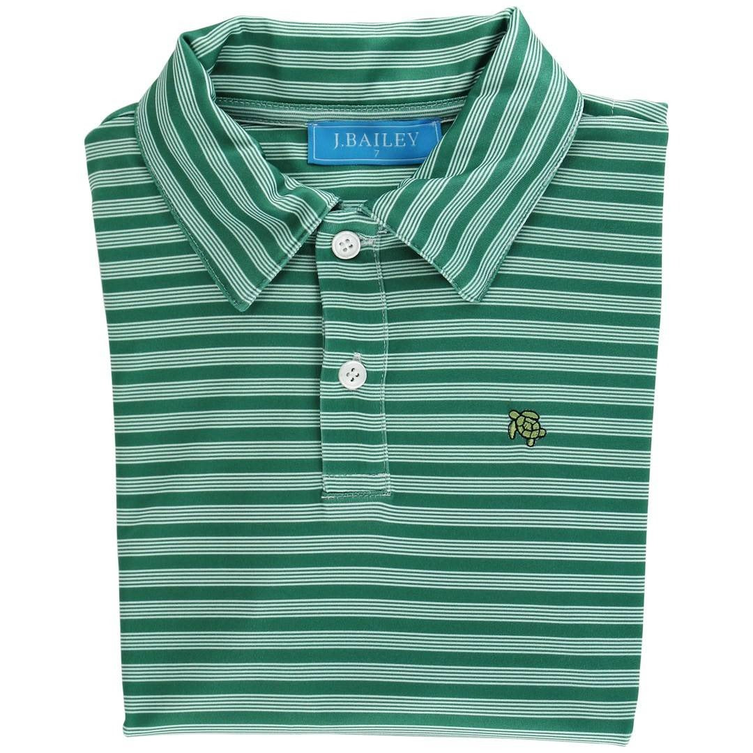 J. Bailey L/S Striped Performance Polo Fall 25 1026-Harry 5207