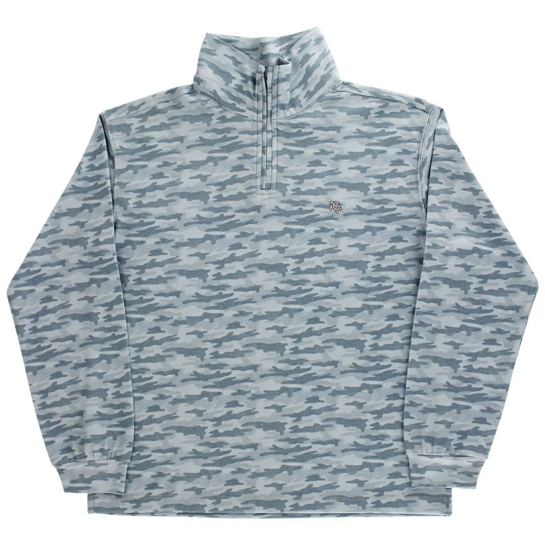 J. Bailey Performance Half Zip Gray Camo 1026-PZIP 5207