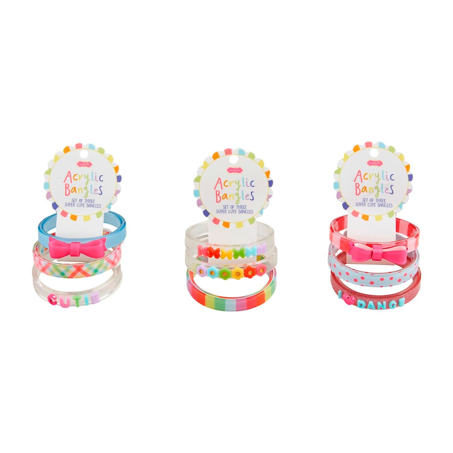 Mud Pie acrylic bangles