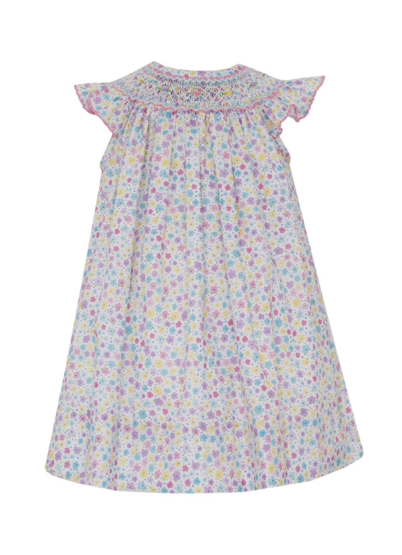 Petit Bebe Chloe Multi Color Floral Angel Wing Bishop 106B-MS26 5302