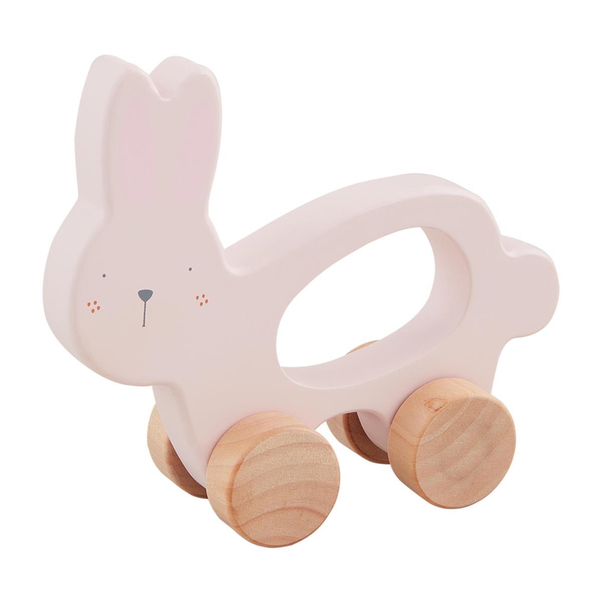 Mud Pie Wood Bunnies on Wheels