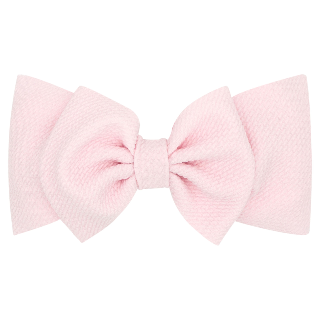 Wee Ones Textured Large Baby Girls Bowtie on Matching Wide Band