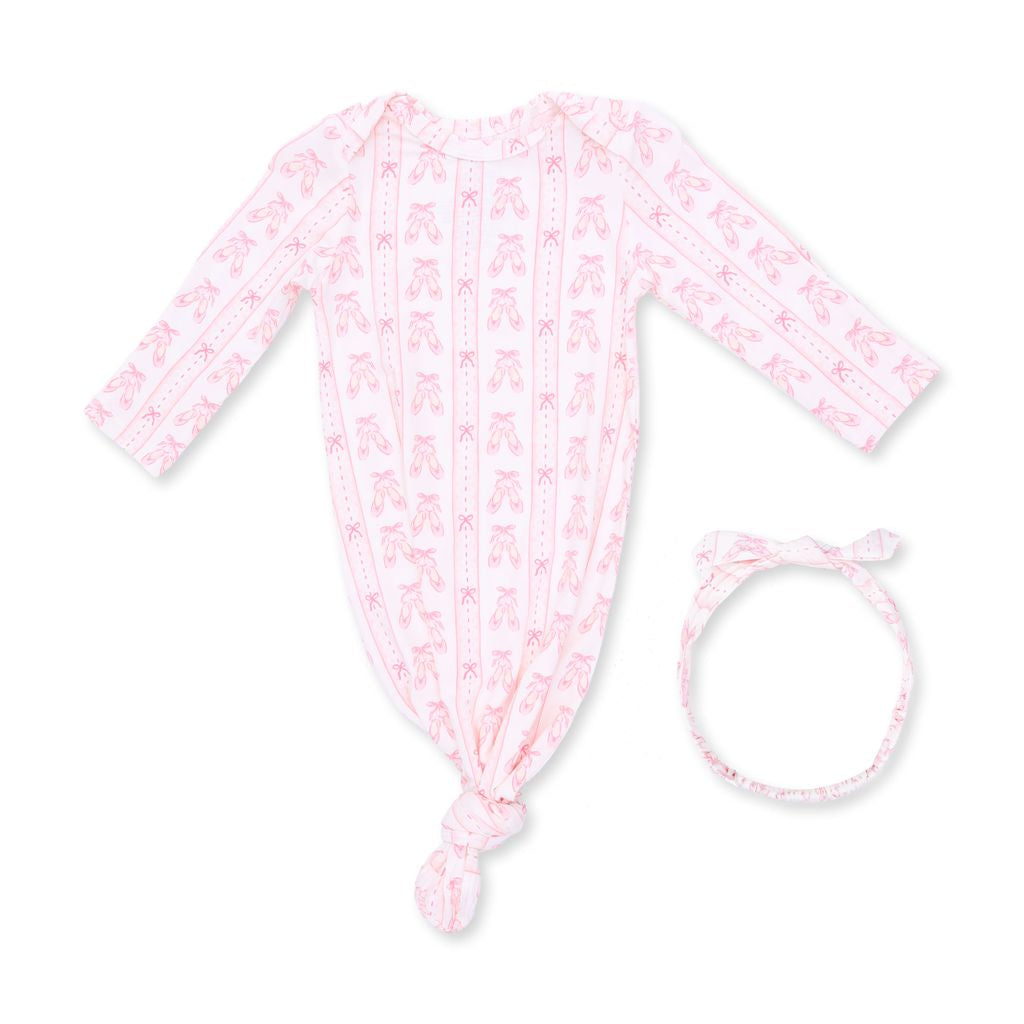 Angel Dear Ballet Shoes Ribbon Stripe Knotted Gown & Knot Headband 127S-F26-BSR