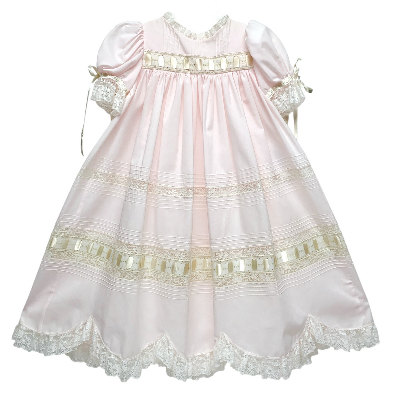 Treasured Memories Pink /Ecru Dress X0101 5007