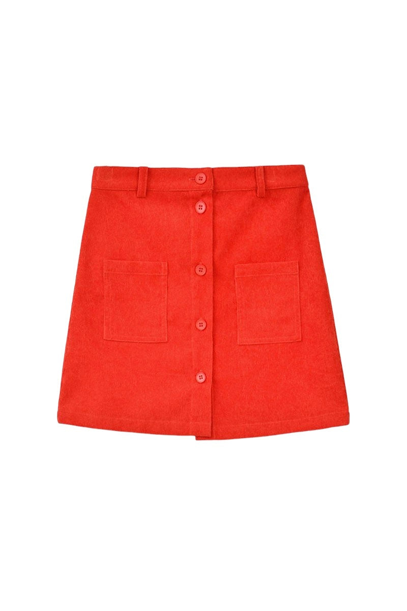 Molly Bracken Girls Woven Skirt Red Orange MMT230CN 5108