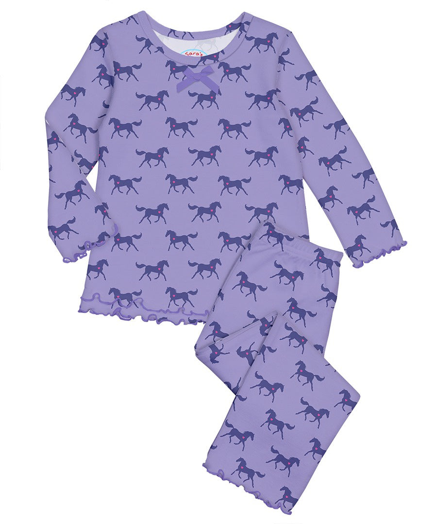 Sara's Prints Ruffle Top & Pant Set 1530 5108