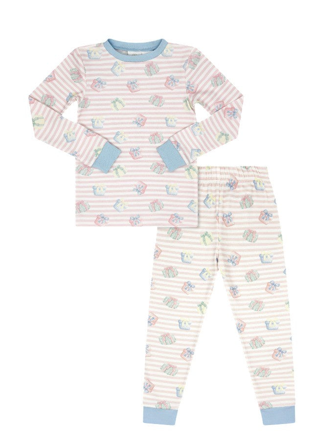 Lullaby Set Sweet Pea PJ Set Memorable Moments Bluffton Blue 5206