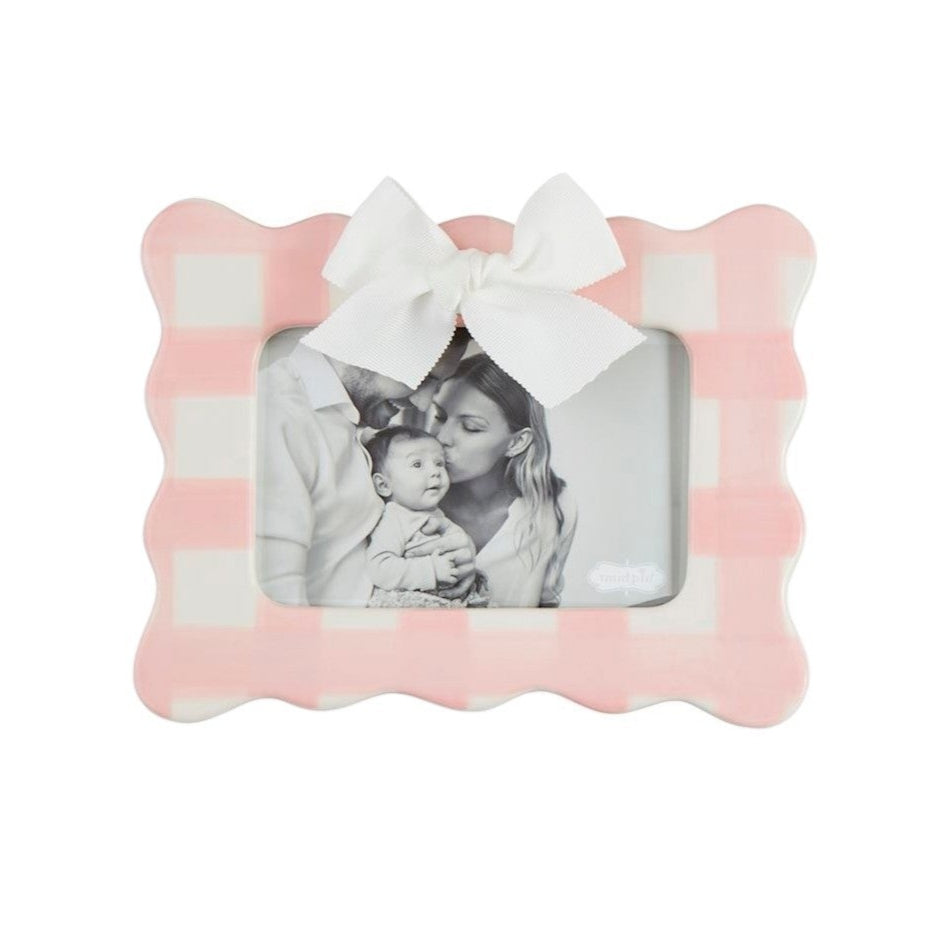 Mud Pie gingham bow frame