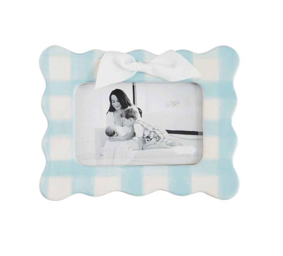 Mud Pie gingham bow frame