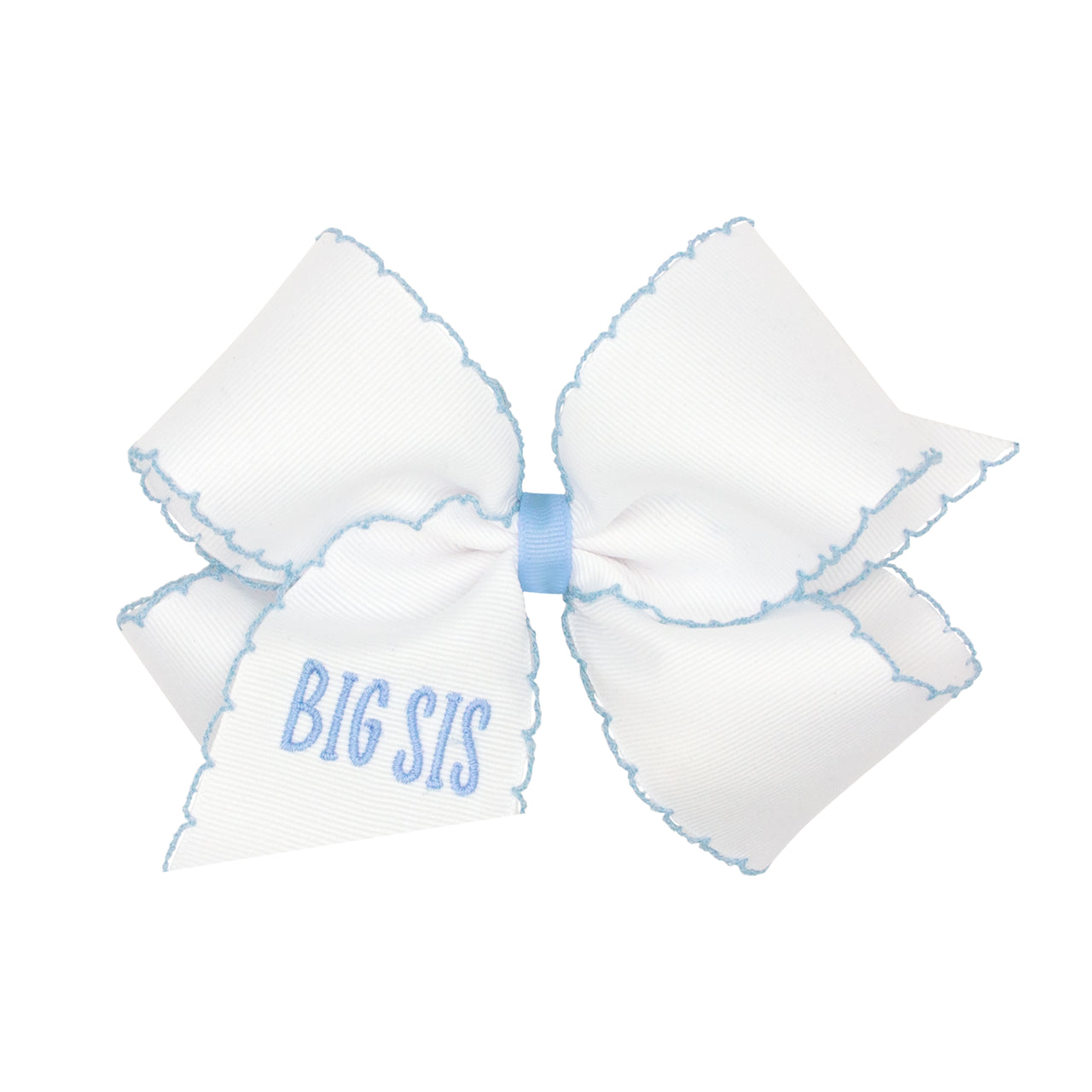 Wee Ones "Big Sis" Embroidered Grosgrain Bows