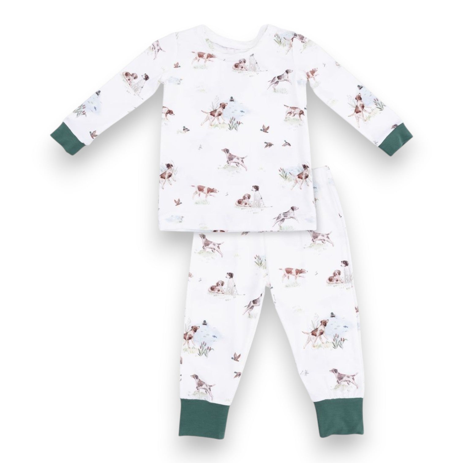 Angel Dear Pointer Pups and Duck Buddies Long Sleeve Loungewear Set 171-F26-PPD 5308