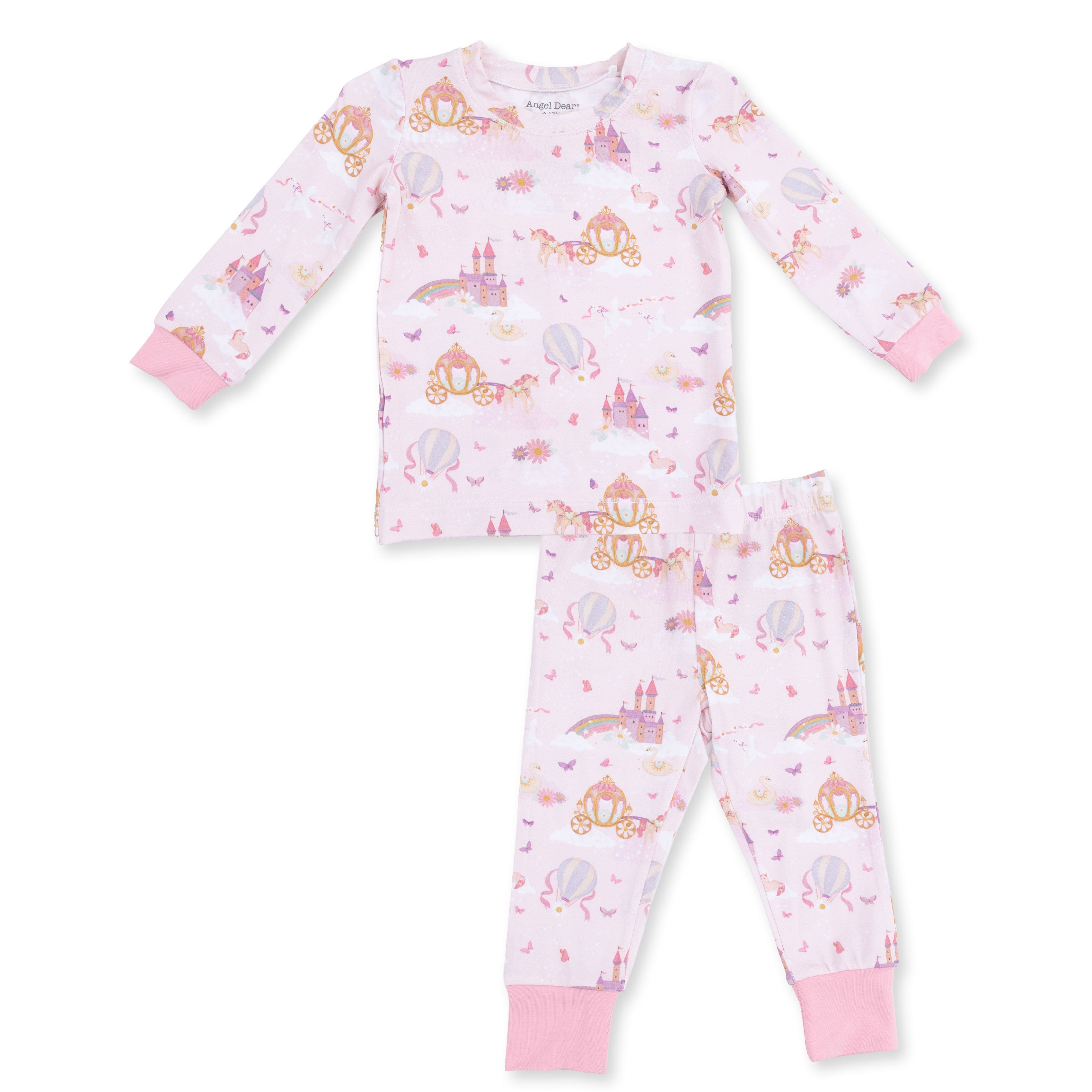 Angel Dear Princess Unicorns and Castle Long Sleeve LoungeWear Set 171-F26-PUC