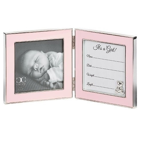 Roman Baby Girl "It's a Girl" Hinged Frame 4x4