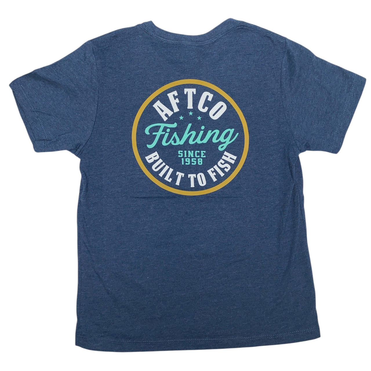 Aftco Noon Navy Heather Tee BT4526 5202