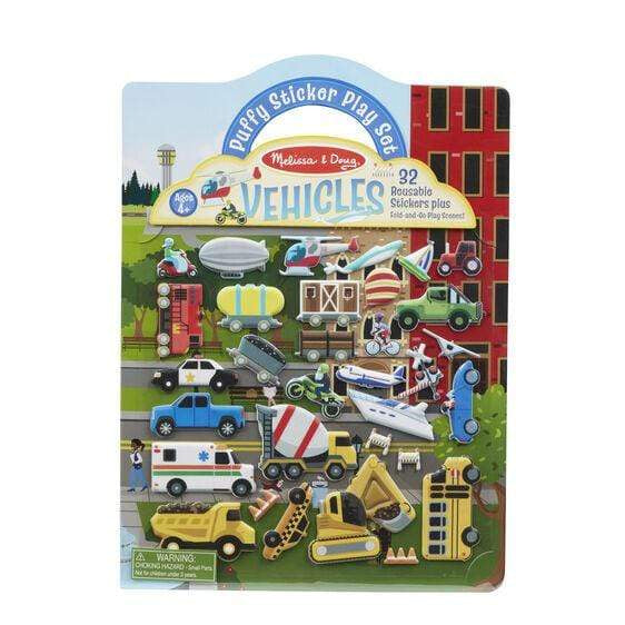 Melissa & Doug Vehicle Puffy Stickers