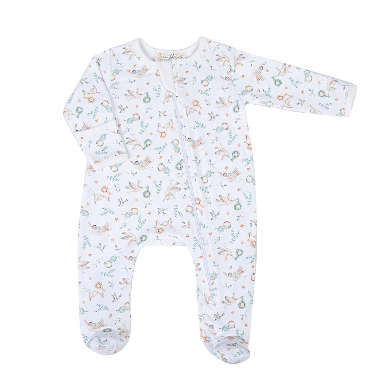 Magnolia Baby Cherished Arrivals Printed Zipper Footie  2127LA-423 5106