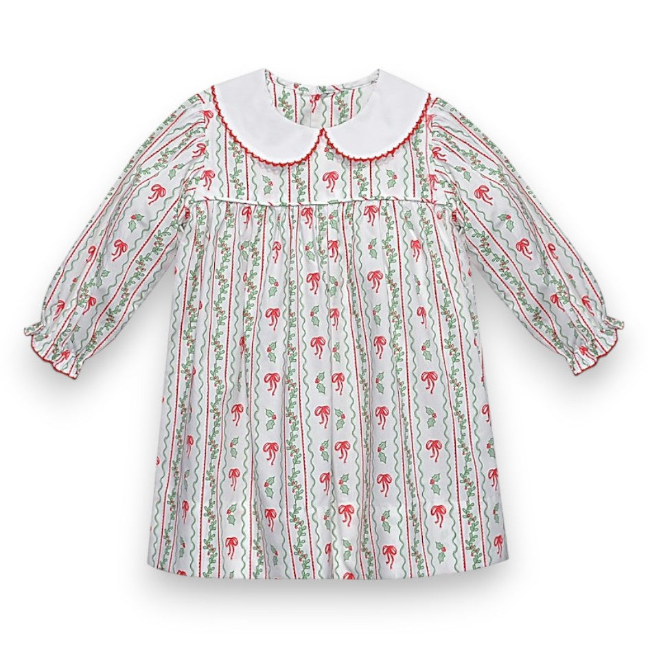 Remember Nguyen Red Reagan Dress Bow & Berries 2019RD 5309