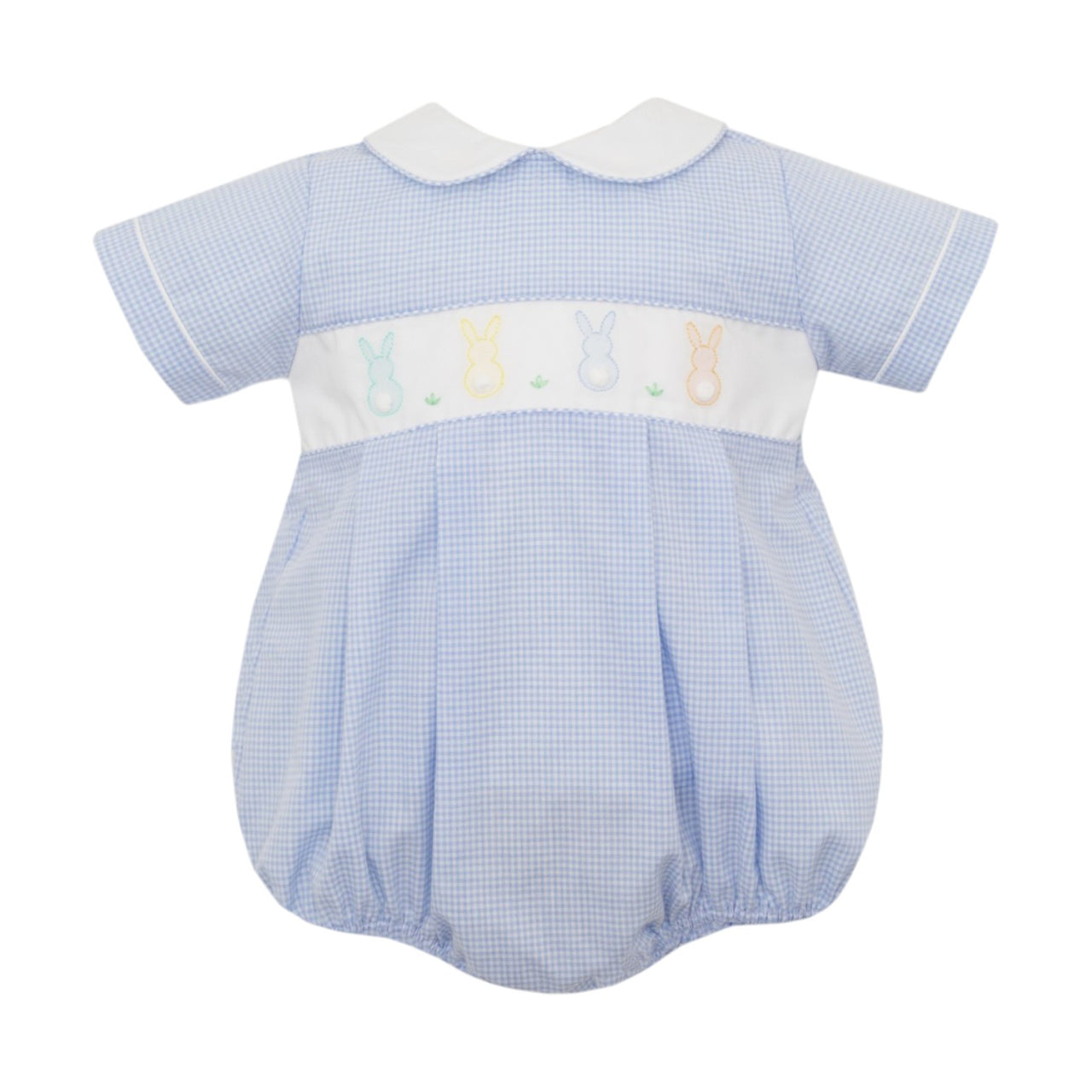 Anavini Cottontails Boy's Bubble Lt Blue Gingham 203BB 5112