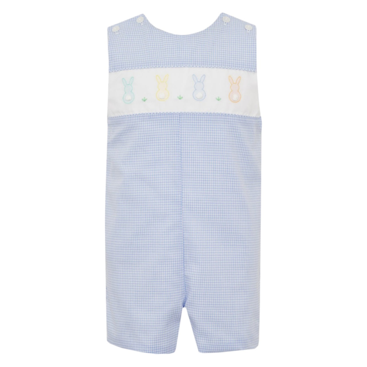 Anavini Cottontails Boy's Jon Jon Lt Blue Gingham 203K-BS25