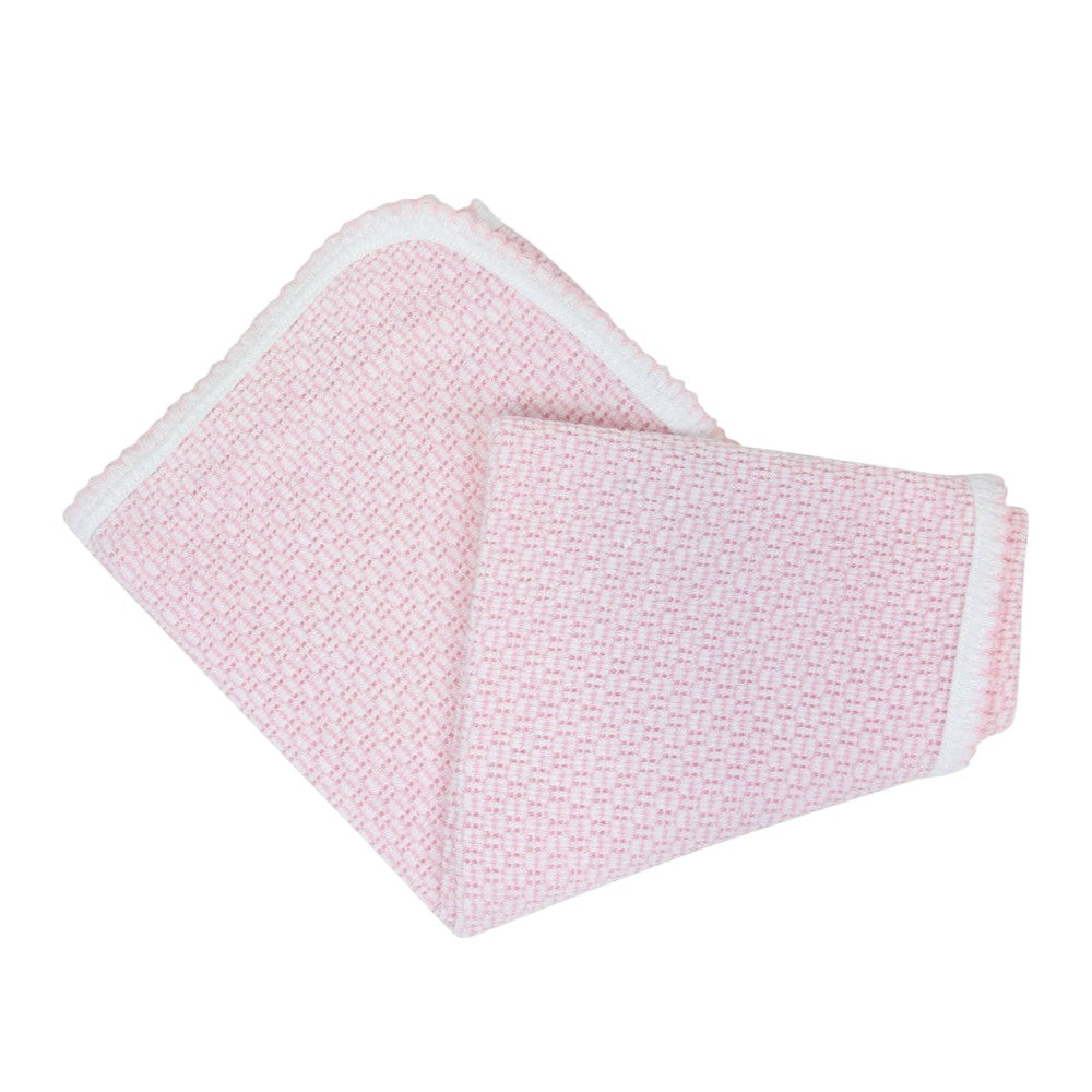 Paty Knit Receiving/Swaddle Solid Color Blanket w/ Picot Trim 207