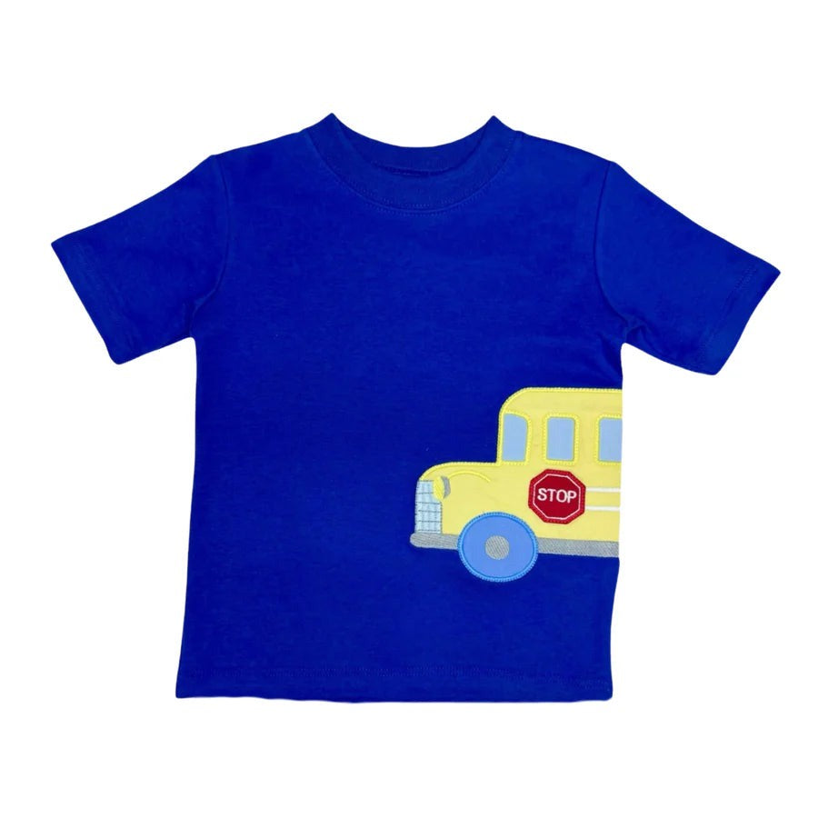 Zuccini School Bus Harry's Play Tee Royal Blue 5207