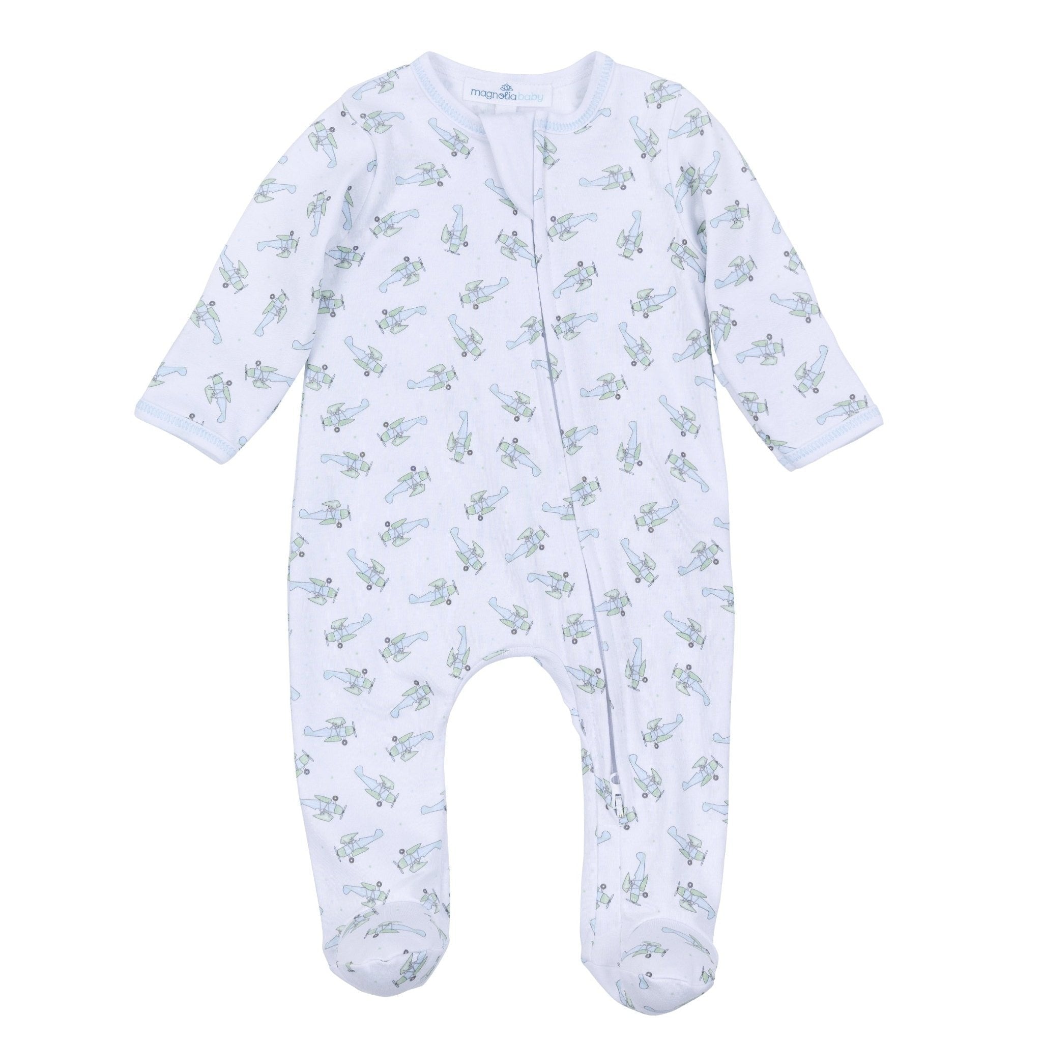 Magnolia Baby Take Flight Printed Zipper Footie LB 2180-423P 5212