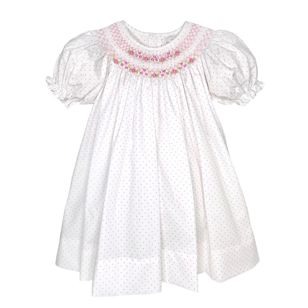 Petit Ami Dress/Bloomer/Hat W/Hand Bishop Smocking Emb Daisies 1234/2234/3234/4234 5212