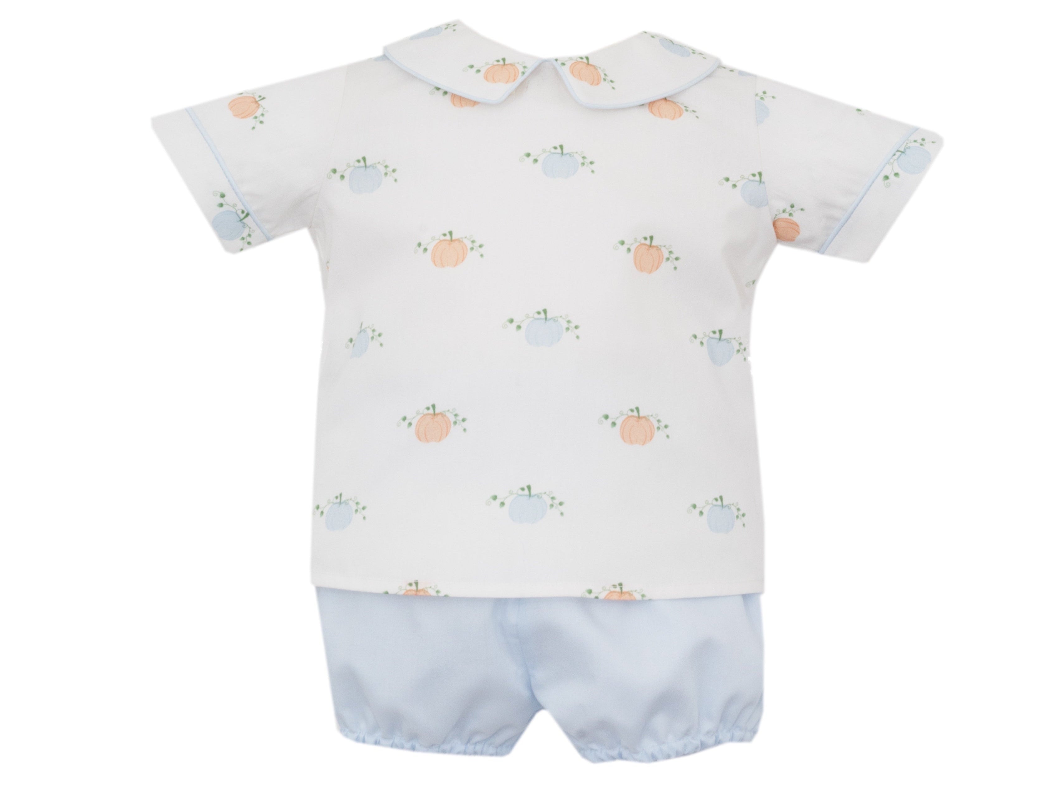 Anavini Sweet Pumpkins Boy's Blue/Orange Diaper Set 230M-BF25 5208