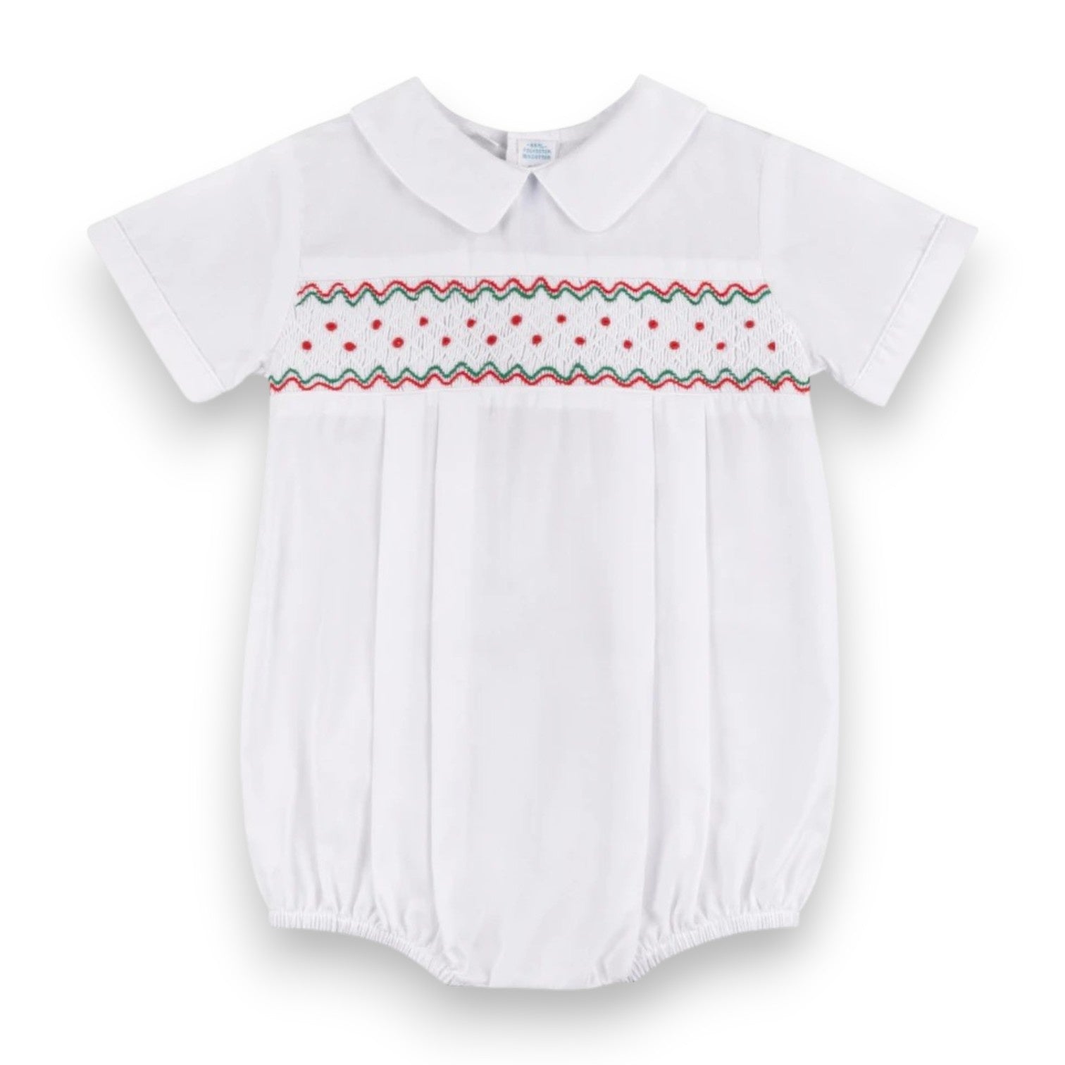 Feltman Brothers Holiday Wave Smocked Romper White 23995 5308