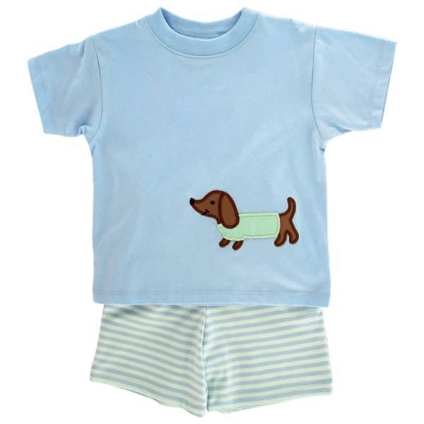 Bailey Boys Doxie Boys Knit Short Set 24501-TSBK 5107