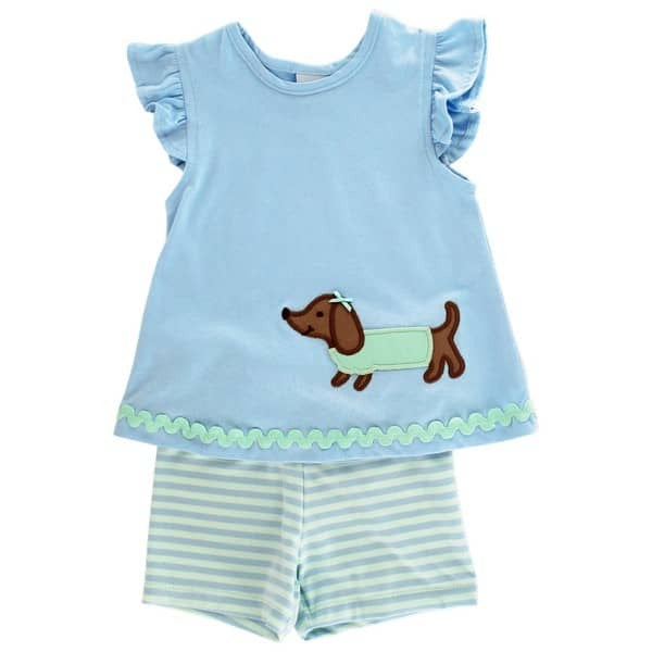 Bailey Boys Doxie Girls Knit Short Set 24501-TSGK 5107