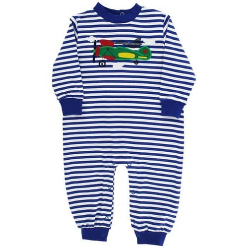 Bailey Boys Airplane Knit Romper 24511-COE 5106