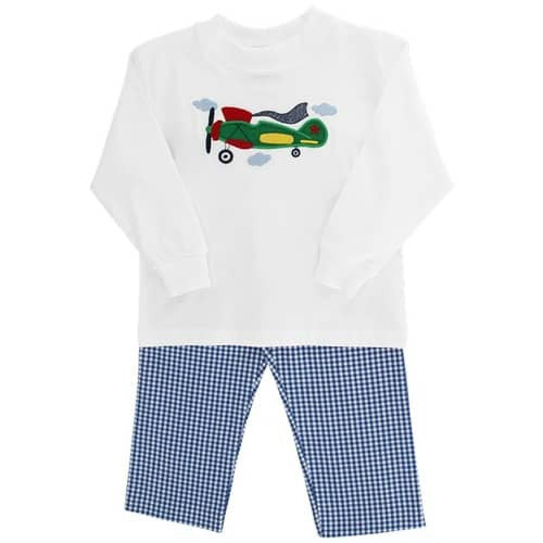 Bailey Boys Airplane Boys Pant Set 24511-PTSB 5106