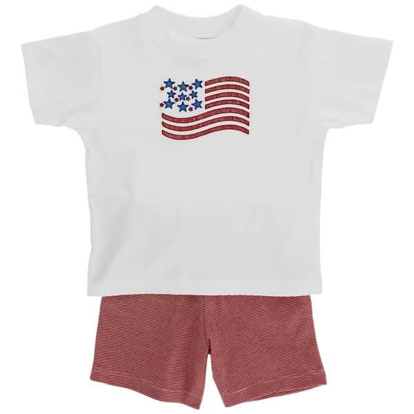 Bailey Boys Flag Knit Boys Short Set 25125-TSBK 5202