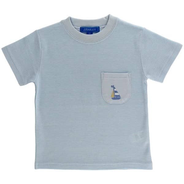 Bailey Boys Sailboat Boy Pocket Tee 25401-BOT 5202