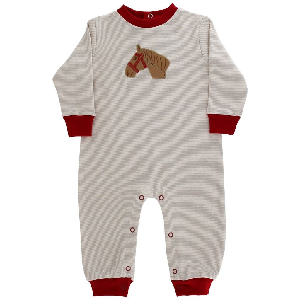 Bailey Boys Pony Pals Knit Romper 25506-COE 5208
