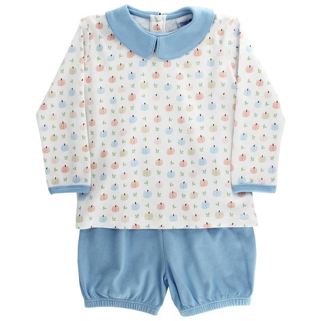Bailey Boys Pumpkin Print Bloomer Set 5207
