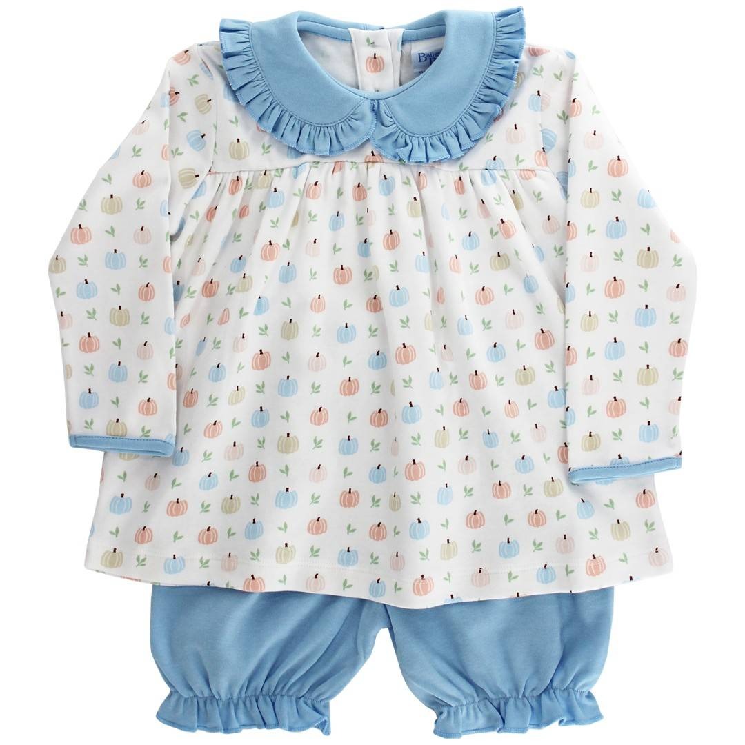 Bailey Boys Pumpkin Print Bloomer Set 5207