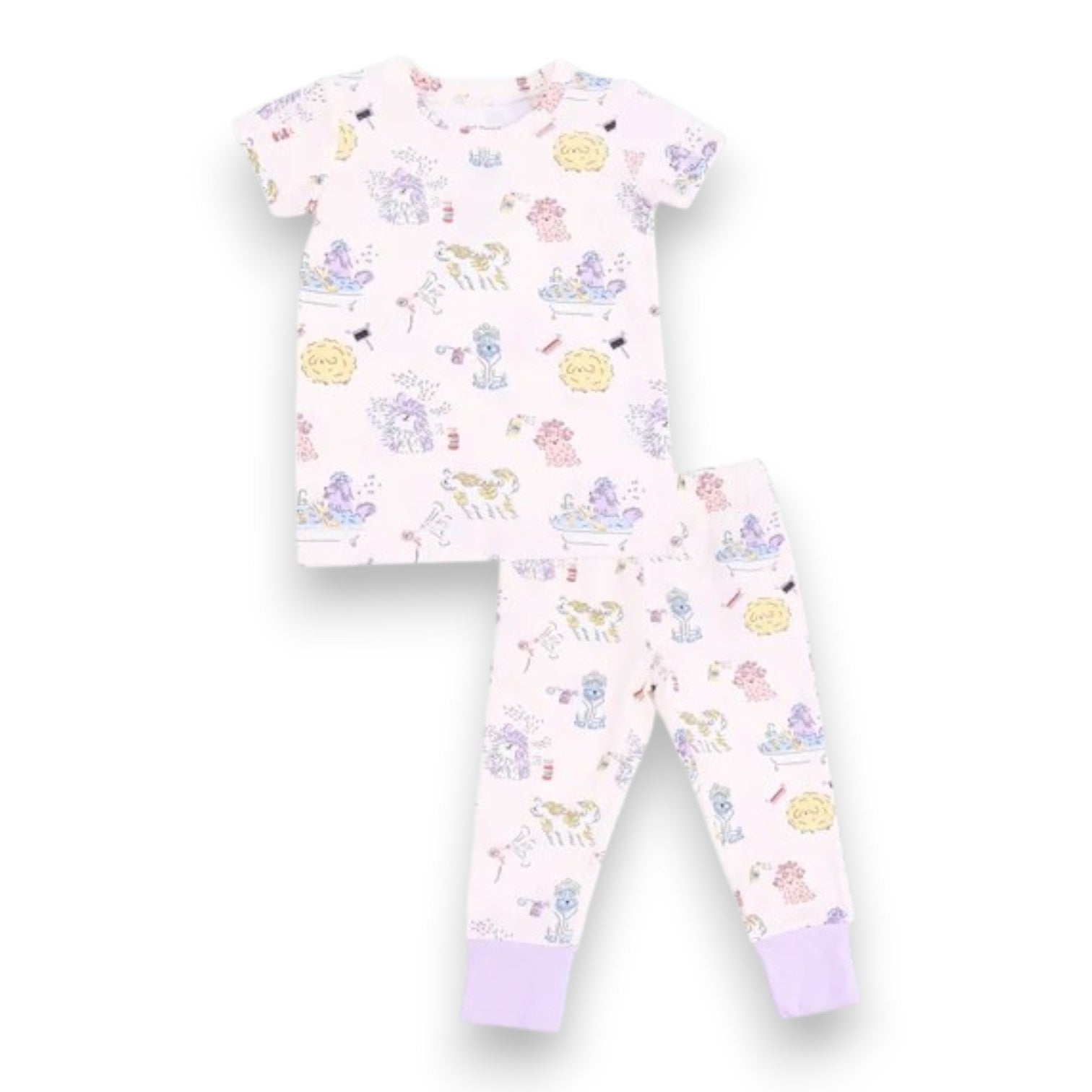 Angel Dear Spa Dogs Short Sleeve Loungewear Set 257-F26-SPD 5308