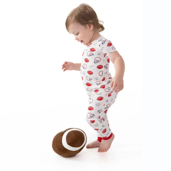 Angel Dear Touchdown Time Short Sleeve Loungewear Set 257-F26-TDT