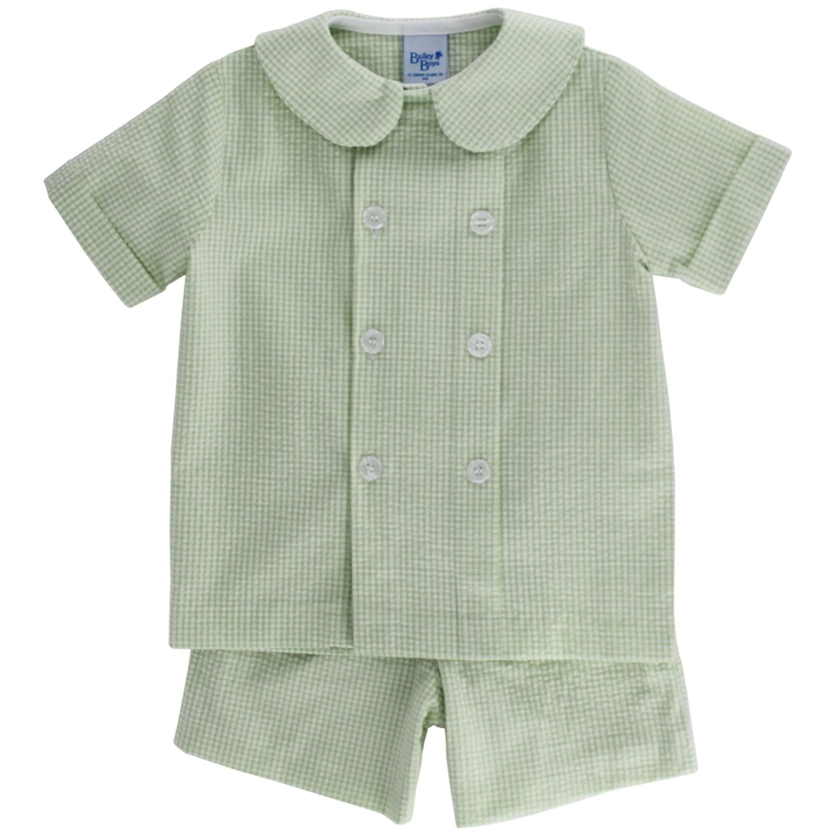 Bailey Boys Grass Seersucker Dressy Short Set 26204-DSS 5301