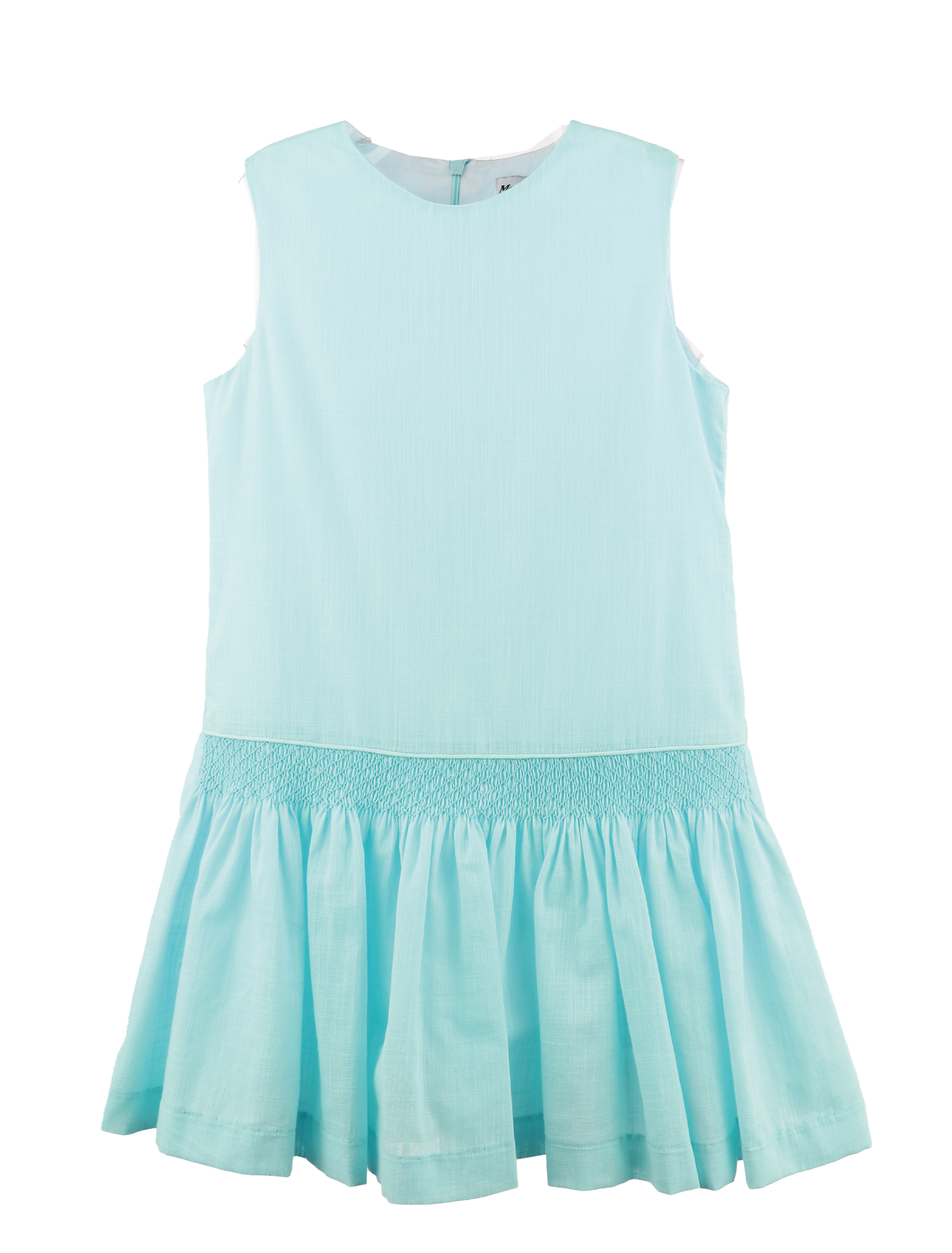 Maria Casero Fil a Fil Smock Dress Turquoise 26SL94 5212