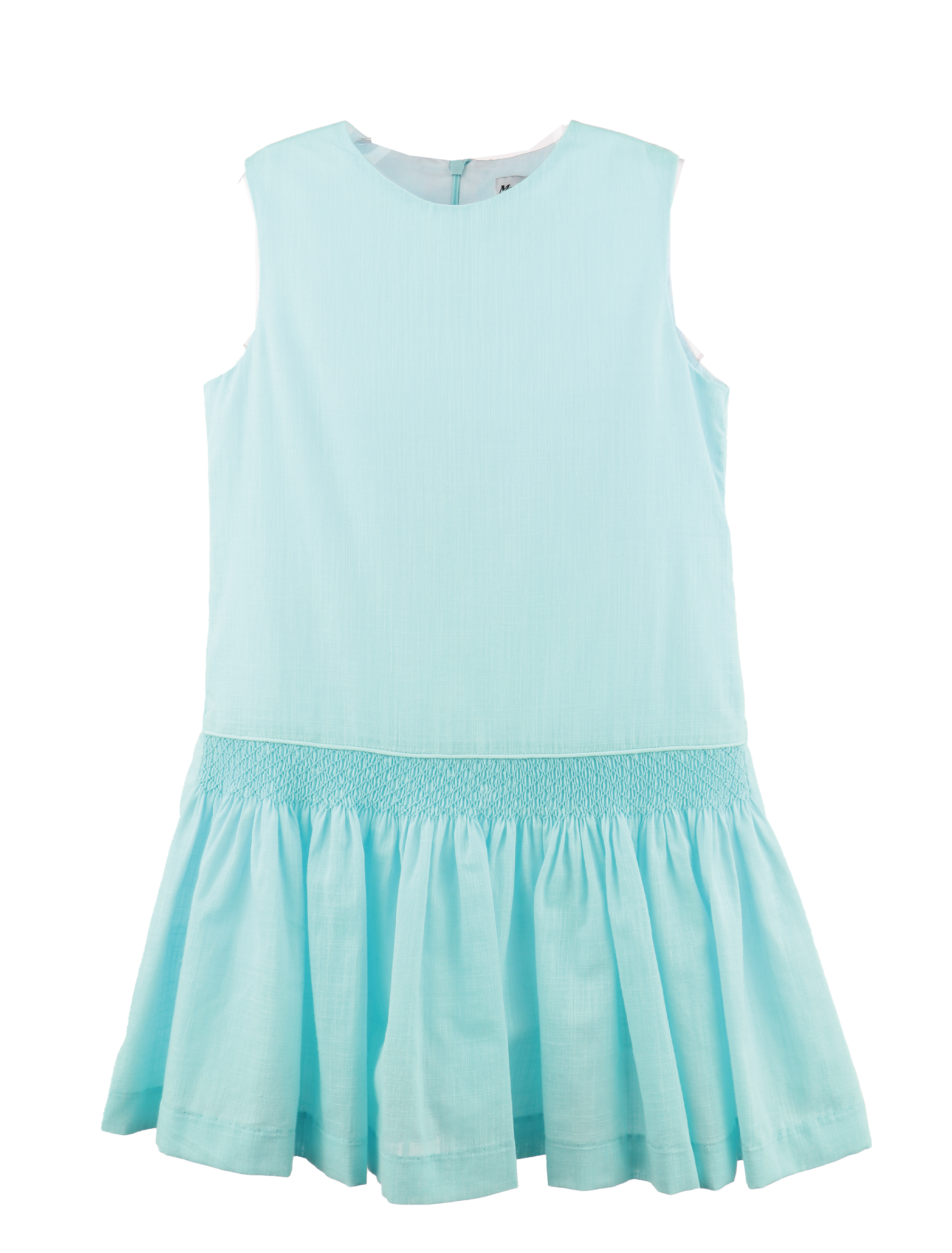 Maria Casero Fil a Fil Smock Dress Turquoise 26SL94 5212
