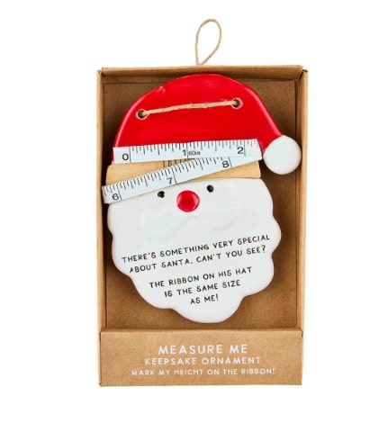 Mud Pie measure me keepsake ornament