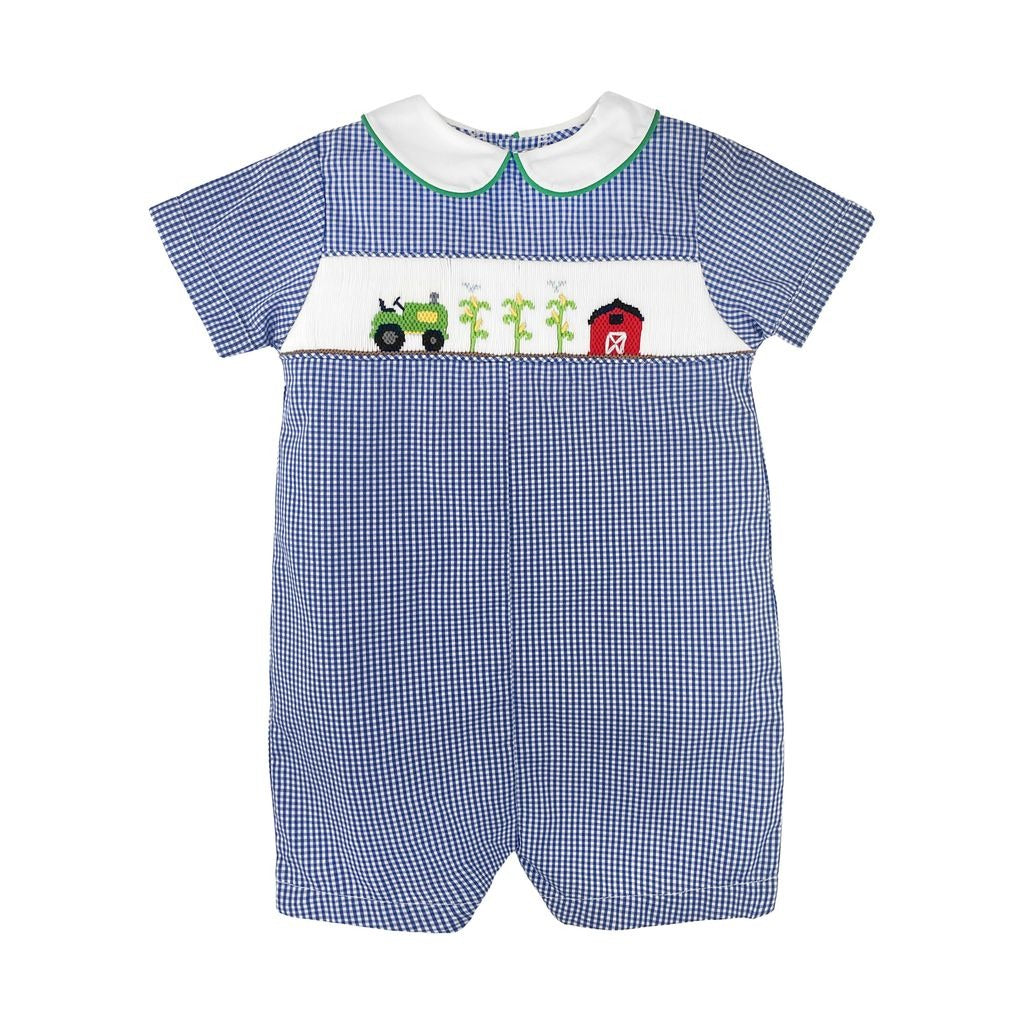 Petit Ami Farm Pix Smocked Short Romper 2819/3819 5208