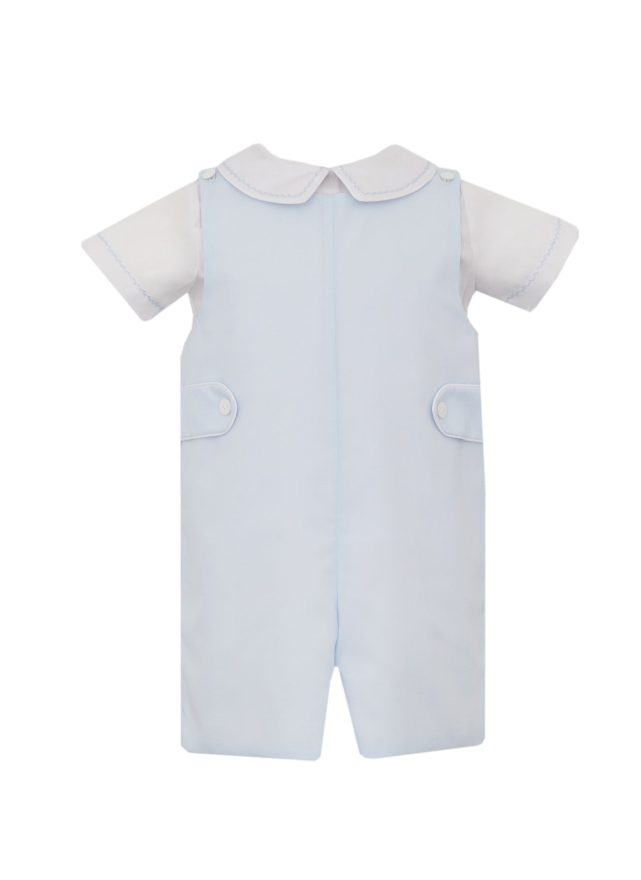 Claire & Charlie Boy's Jon Jon W/White Shirt Lt Blue Swiss Batiste 3001Z-CS26 5301