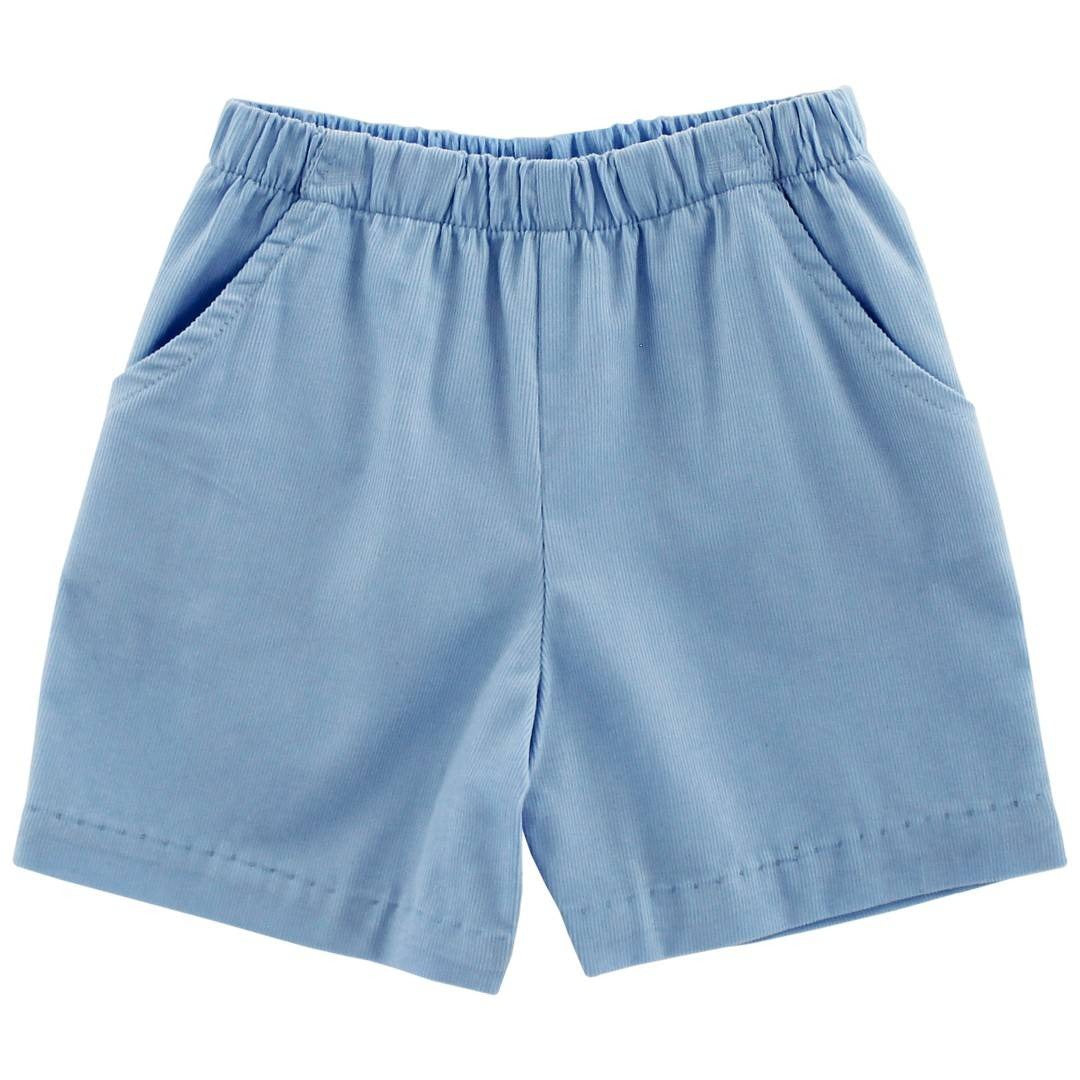 Bailey Boys Lt Blue Cord Elastic Waist Short 3093-SHO 5207