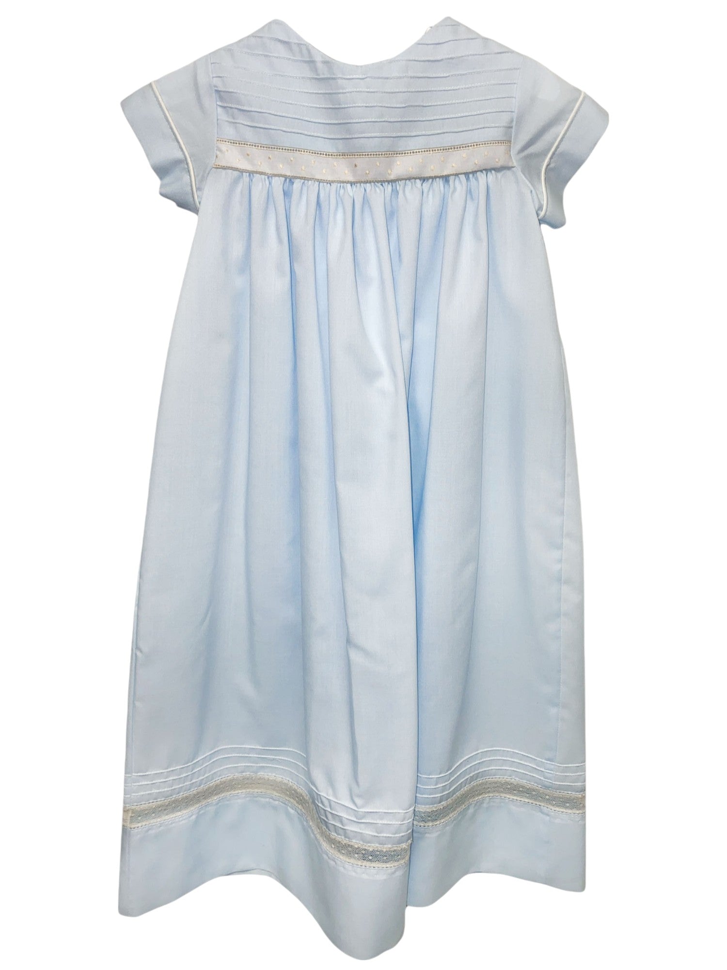 Treasured Memories Blue Gown W/Ecru NB/03m  5111