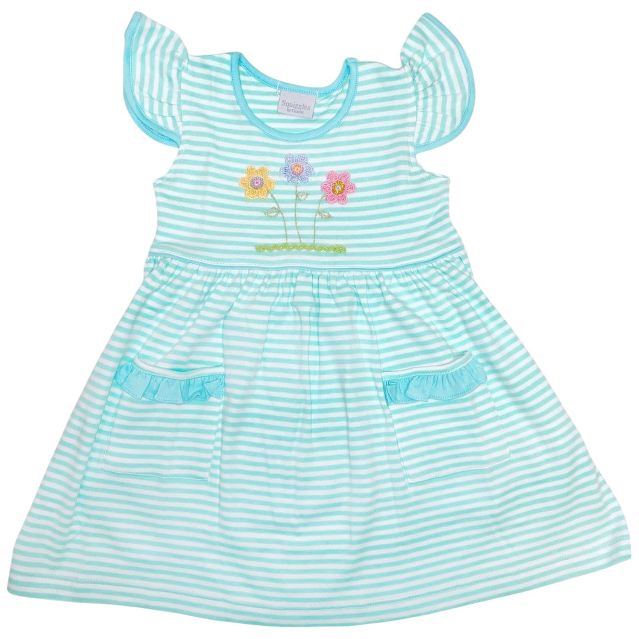 Squiggles Pansy Parade Angel win g Pkt Dress W/49L Ruff & Trim 5112