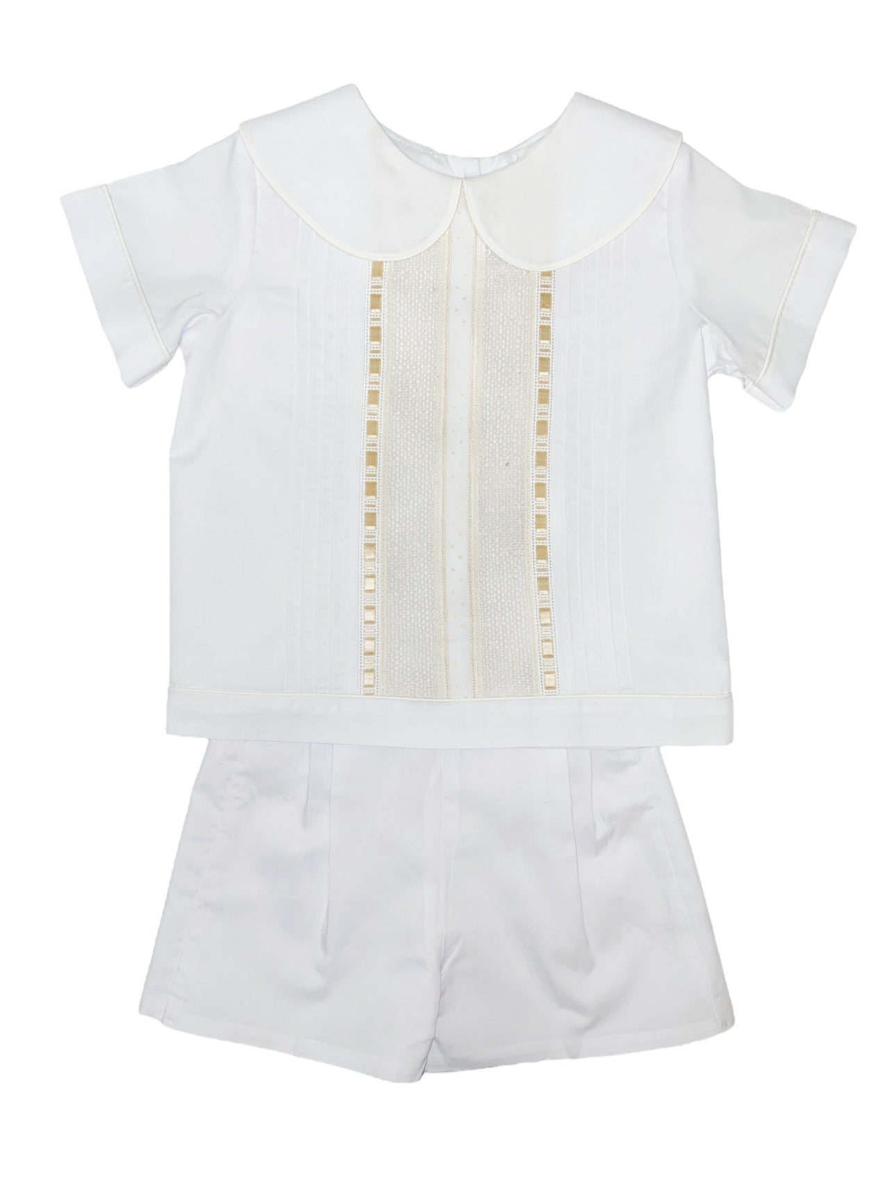 Treasured Memories White/Ecru/Gold Ribbon Short Set 56144 5112